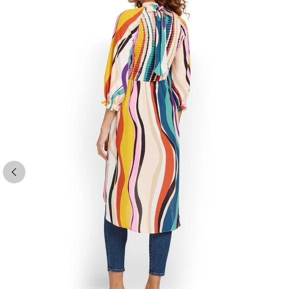 Abstract print NY$CO maxi top - Picture 2 of 7